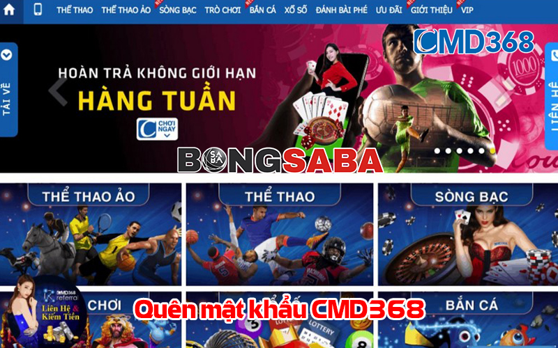 Quên mật khẩu Cmd368